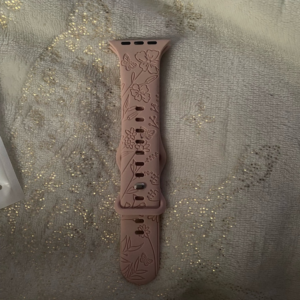 apple watch band, dusty rose, not sure on brand, 44mm.
